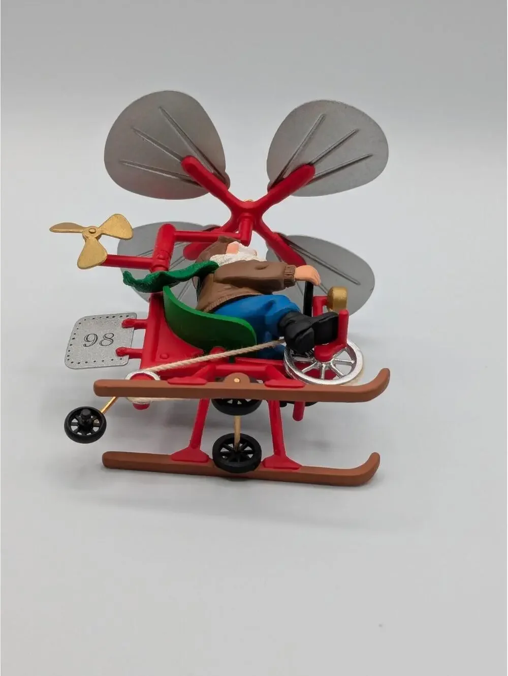 Hallmark Keepsake Santa's Flying Machine 1998, Handcrafted Ornament, Tin, NEW